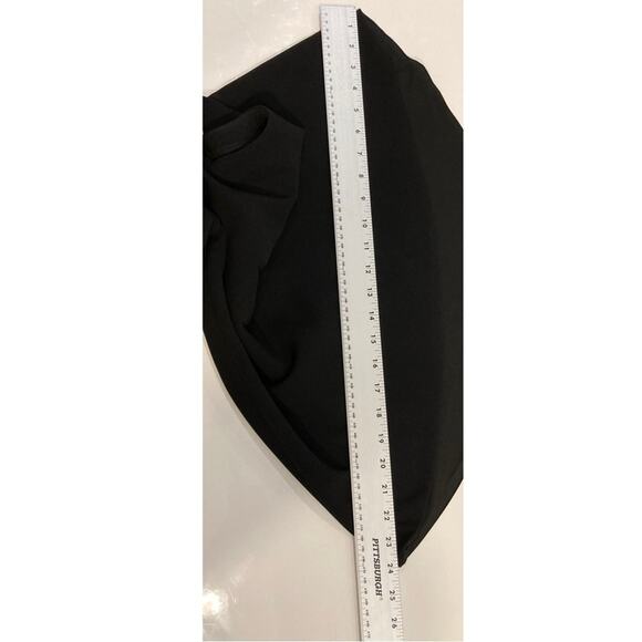 ALEXIS Blazer Jacket Kimono XL Black Wrap Tie Cut-Out Bell-Long-sleeve Lined - Picture 16 of 16